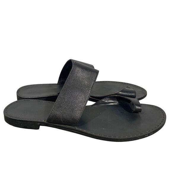Banana Republic Elegant Black Slide Sandals - Picture 7 of 11
